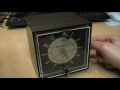 1960s Sony woodgrain cube clock radio