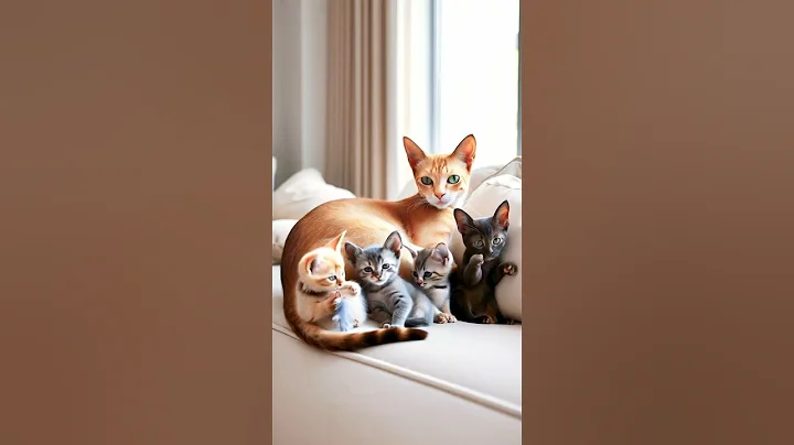 Watch the video about Cute Oriental Shorthair Cat Family