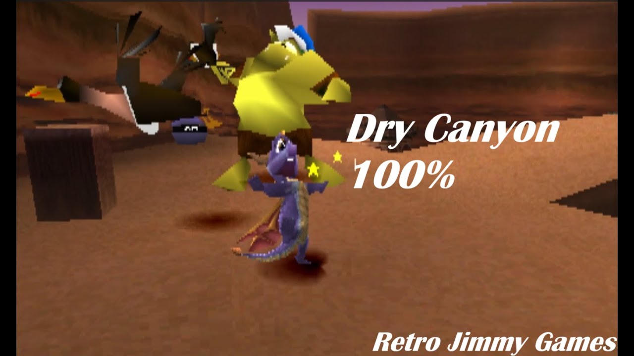 Spyro The Dragon (1998) Let's Play | Ep 8 - Dry Canyon 100% | PS1 Nostalgia W/Commentary