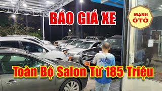 Báo Giá Loạt Xe Ô Tô Cũ Giá Rẻ Tại Mạnh Ô Tô Chỉ Từ 185 Triệu