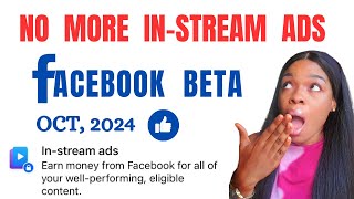 Facebook new update,In stream Ads monitization #instreamads