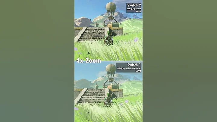 Zelda Tears of the Kingdom on Nintendo Switch 1 vs. Switch 2 Upgrade #zeldatotk  #nintendoswitch2