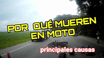 ¿Cuál es la causa de la mayoría de las muertes en moto?