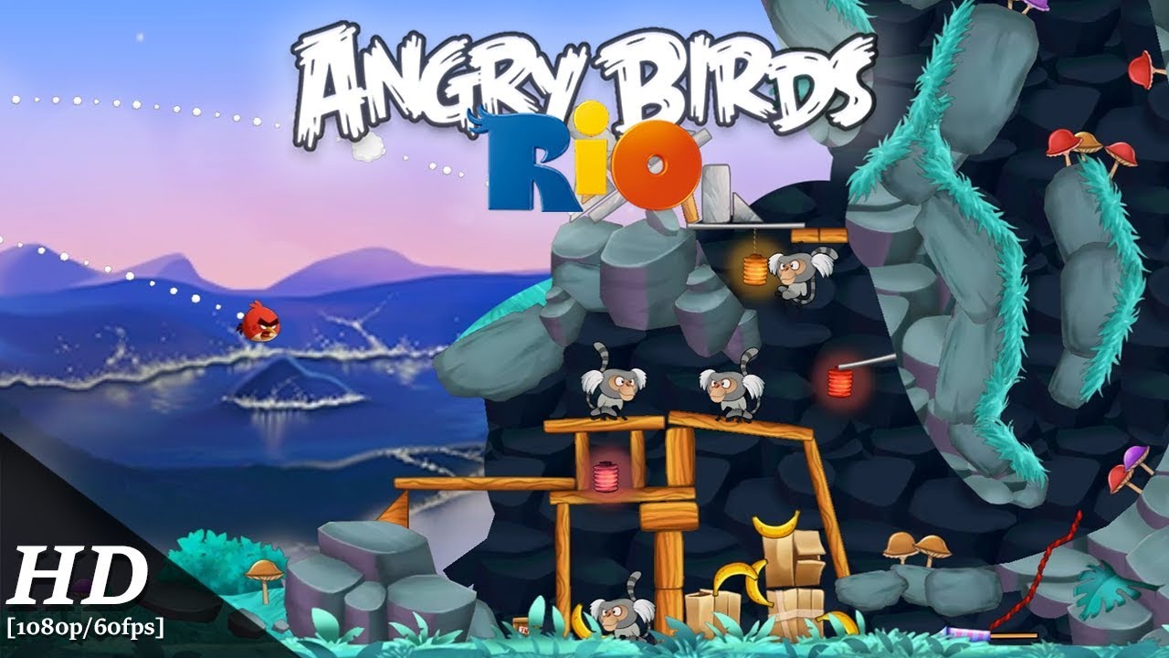Angry Birds Rio Android Gameplay 1080p 60fps Youtube