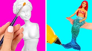 Barbie's Incredible Transformations || DIY Barbie Mermaid And Antique Greek Goddess