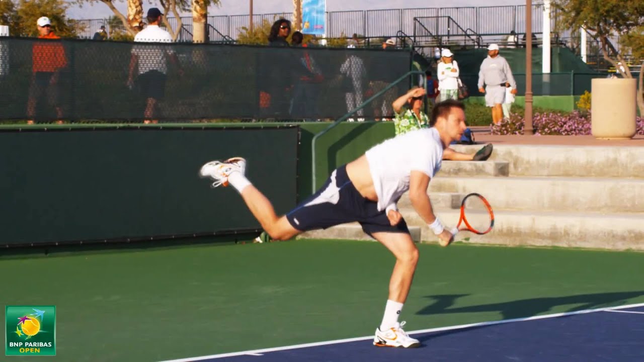 tenniswarehouse Robin Soderling Warming Up -- Indian Wells Pt. 02