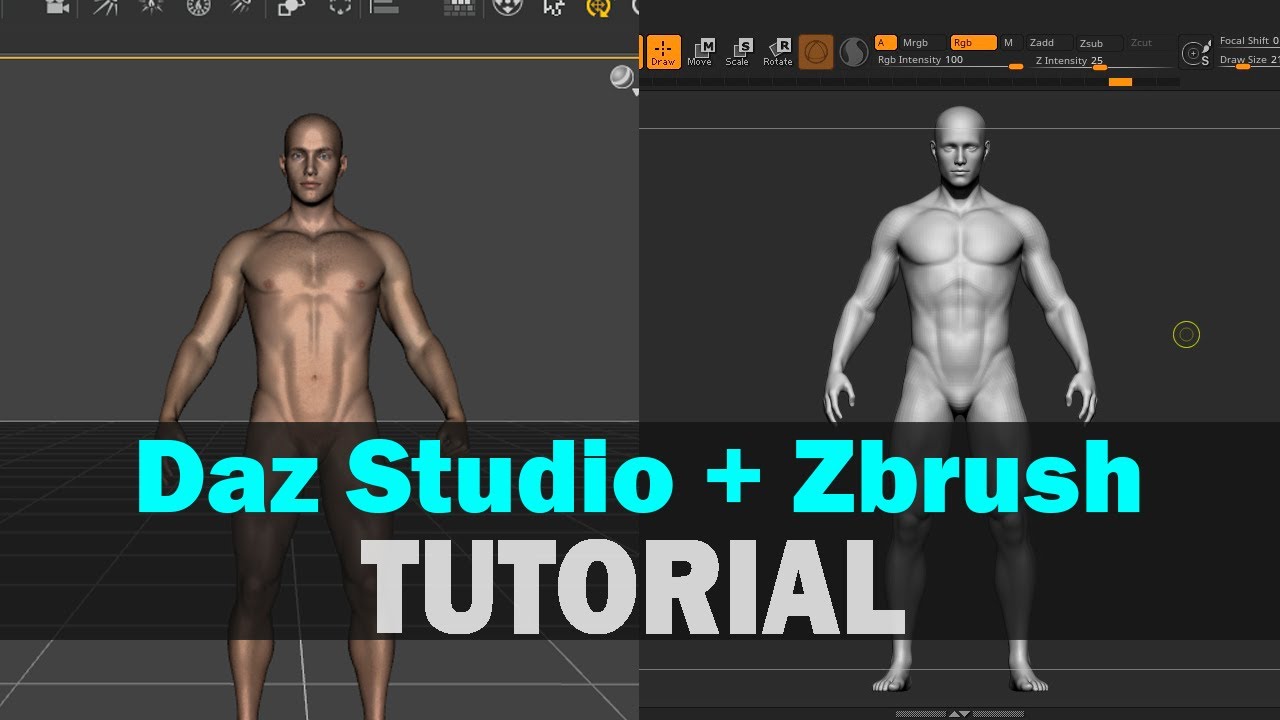 Tutorial Daz Studio + Zbrush - YouTube