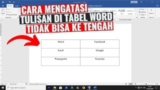 How to Fix a Problem with Text in a Microsoft Word Table Not Centering