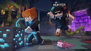 Minecraft Manhunt | But He Only Needs 1 Diamond To Win!