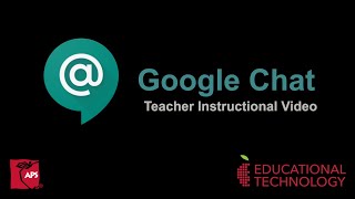 Google Chat Teacher Training Video September 2020