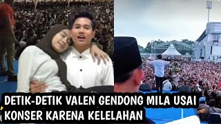 Inilah Detik-detik Momen Valen Gendong Mila Usai Konser Karena Kelelahan