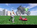 I found A Gaint Ninja h2r in indian bike driving 3d