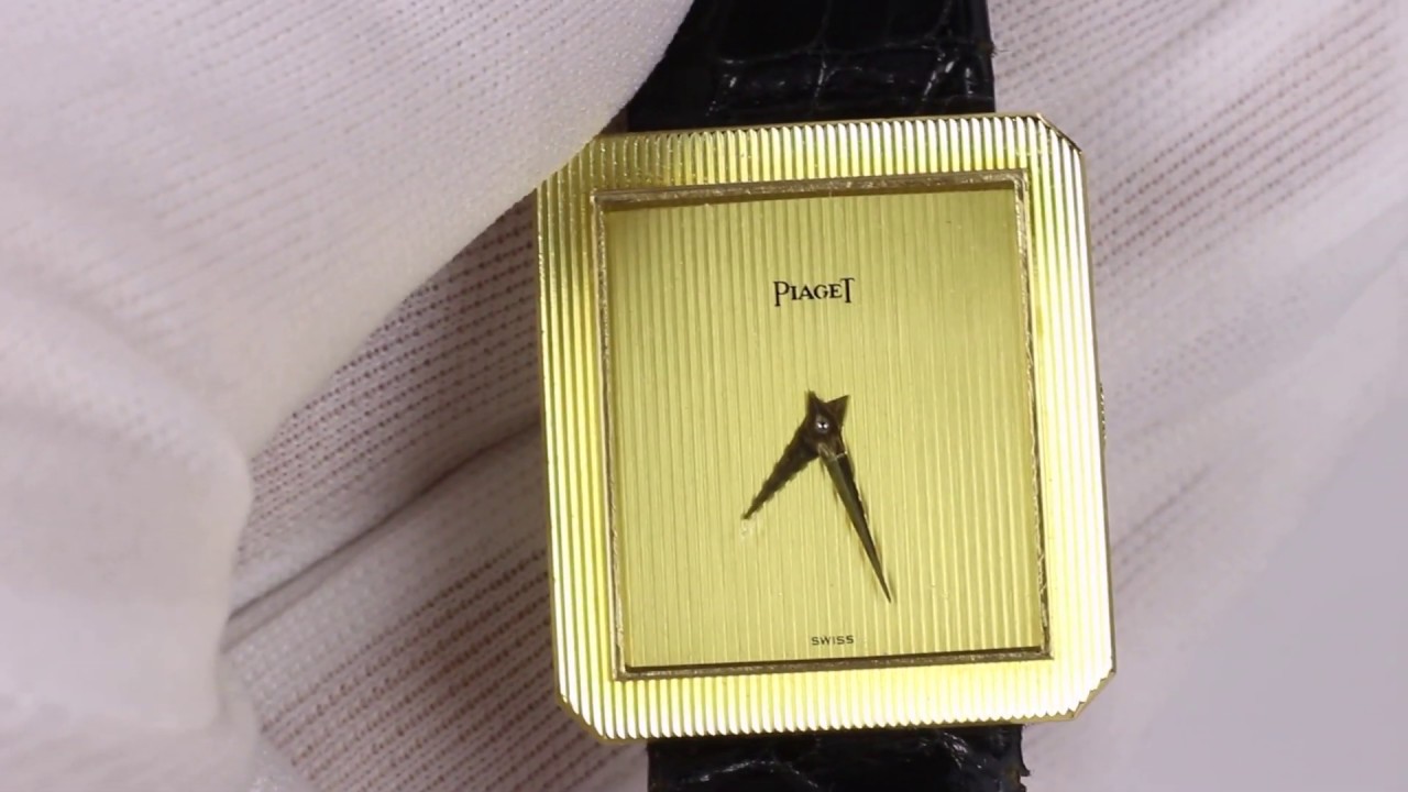 Orologio da polso vintage Piaget in oro 18k , anni 80 - YouTube