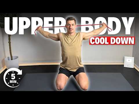 5 Min UPPER BODY RESISTANCE BAND STRETCH | Post Workout thumbnail