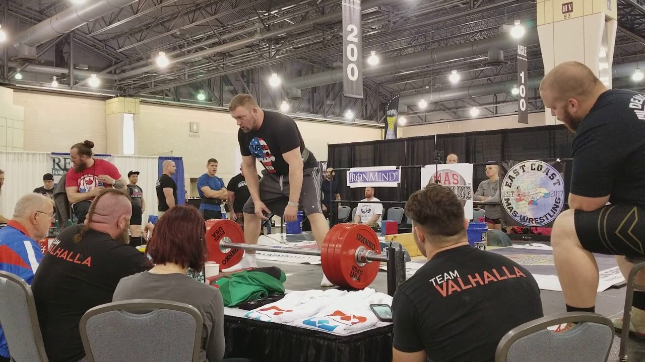 Jedd Johnson 170kg IronMind Axle Deadlift YouTube