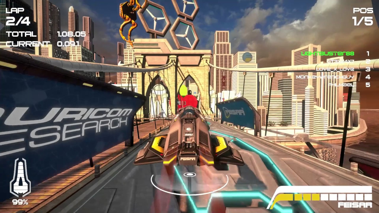 Wipeout Omega Collection Online Races On All 48 Tracks Youtube