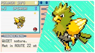 Live Shiny Spearow after 11717 REs in Leafgreen screenshot 5