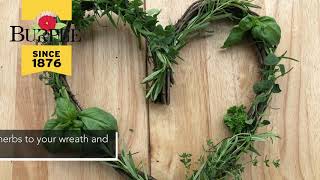 DIY Herb Wreath Burpee Project