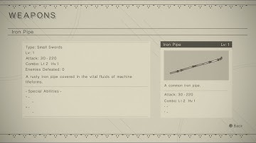 [NieR Automata] Iron Pipe (Weapon Location)