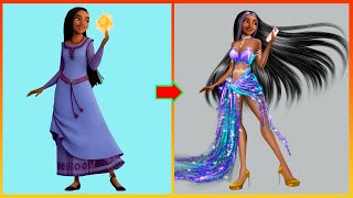 Disney's Wish: Asha Glow Up In Party - Wish Official Movie