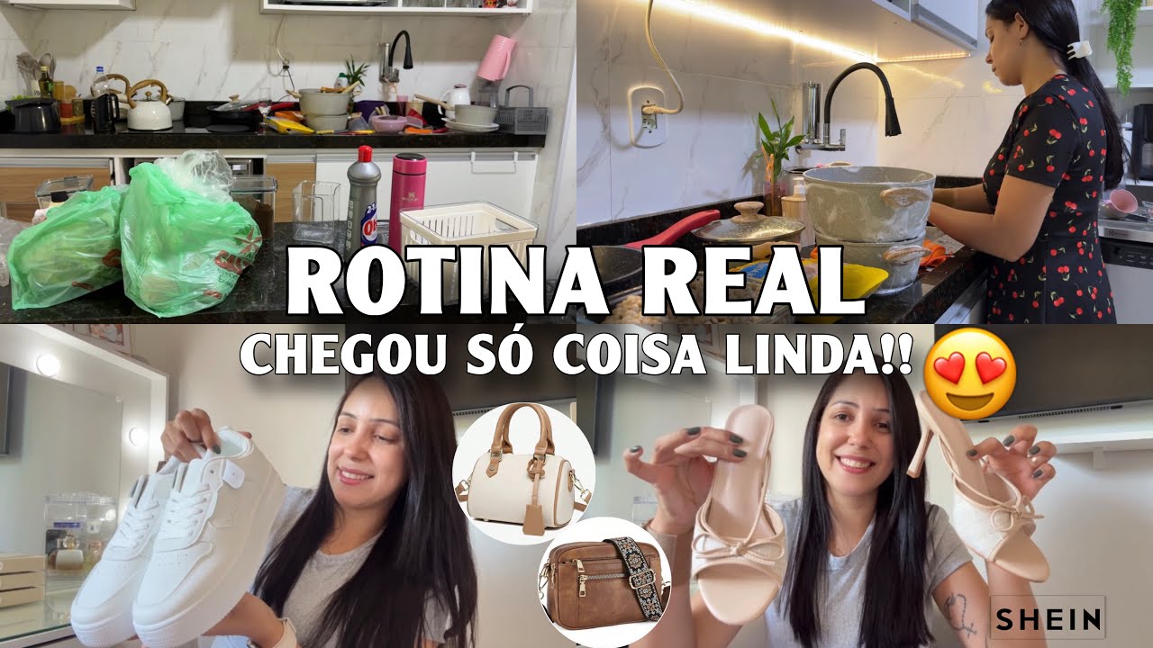 ROTINA REAL: colocando tudo em ordem + recebidos da SHEIN! Bolsas e calçados ✨😍