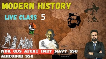Modern History -5 || NDA CDS AFCAT Airforce INET || Learn with Sumit