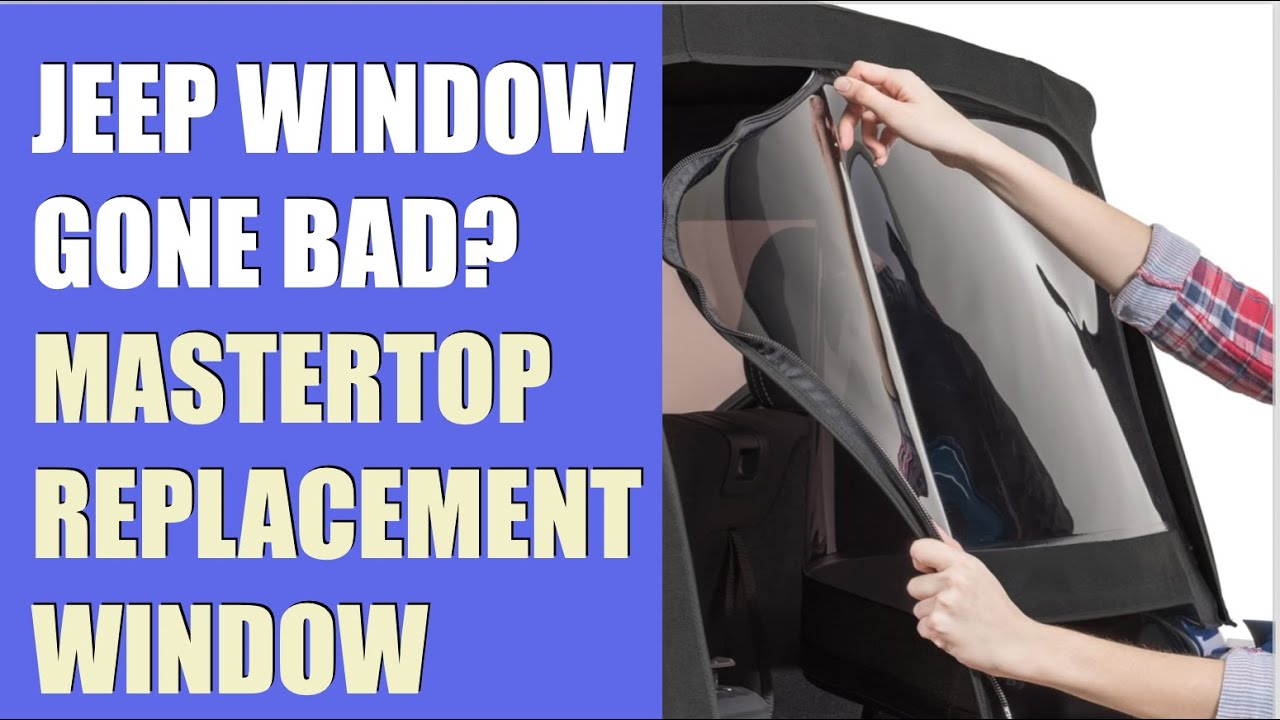 Fix Your Jeep Wrangler JK / JKU Rear Window in Minutes | DIY Soft Top ...