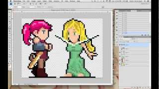 Time lapse: making an 8-bit (or really 16-bit) Sprite for Ledo and Ix