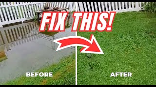 How To Build a Yard Drain System with NO SLOPE - Combo Installation
