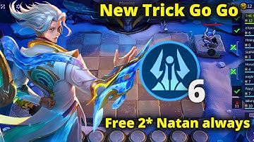 NEW TRICK 2* FREE NATAN EVERY GAME NEW META | MLBB MAGIC CHESS GO GO BEST SYNERGY COMBO TERKUAT
