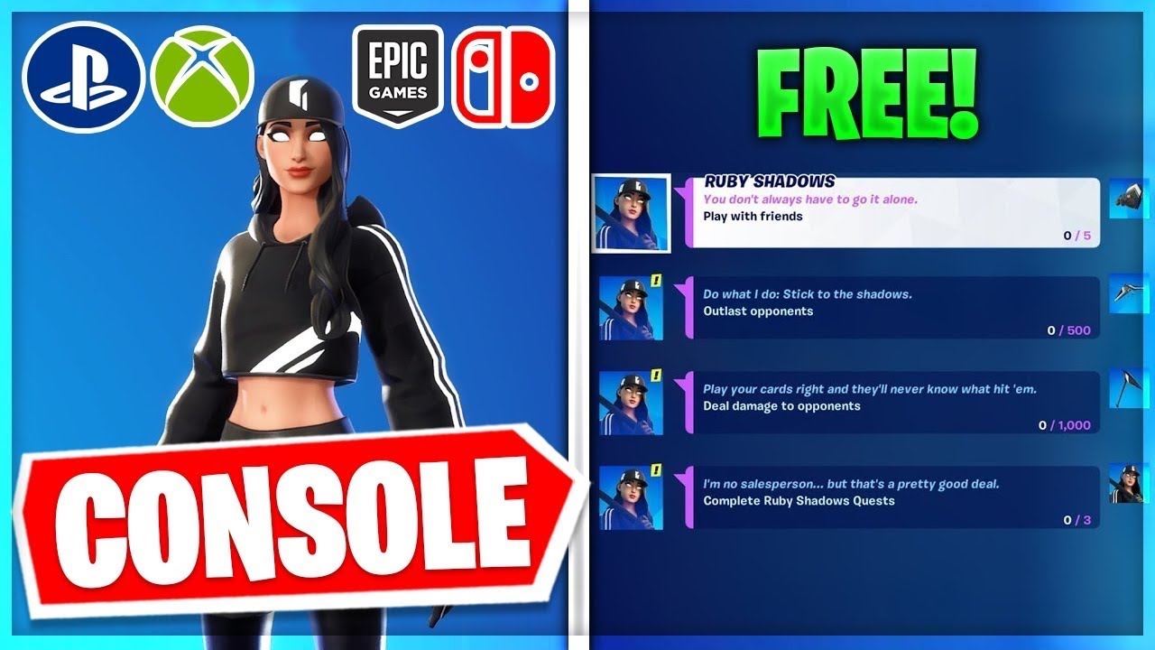 How To Get The RUBY SHADOWS Pack FREE On CONSOLE! (ALL PLATFORMS) # ...