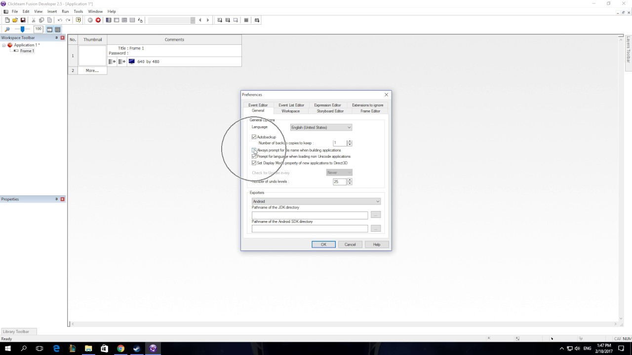 How To Enable Prompt for file name when Building Applications In ...