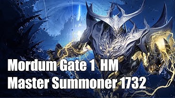 [Lost Ark] Master Summoner - Mordum Hard Mode Gate 1  - 1732