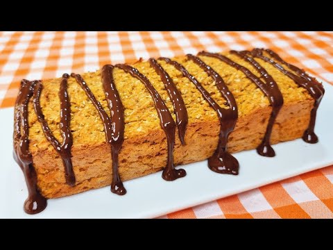 Delicioso, Molhadinho e Saudável! Bolo de Cenoura Sem Açúcar, Trigo e Leite - Fácil e Pouca Caloria