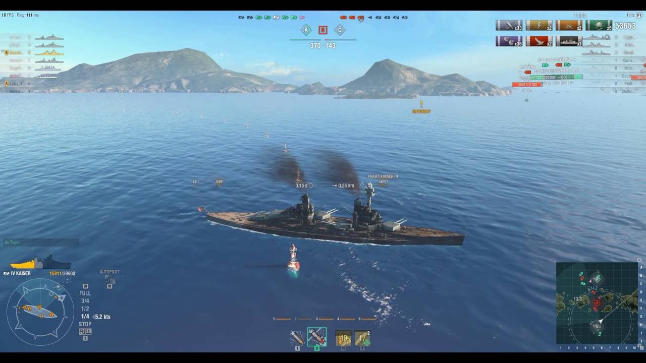 WorldOfWarships 3 Fach Kill ???