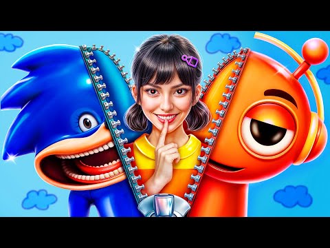 Squid Game în viața reală! Incredibox Sprunki vs Shin Sonic vs Poppy Playtime 4