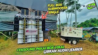 Gibran Ceksound Pakai Box Subwoofer Single  18 Inch