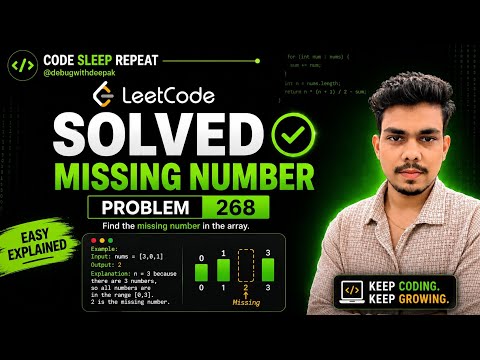 LeetCode 268: Missing Number | Easy Java Solution | DSA Interview Question 🔥