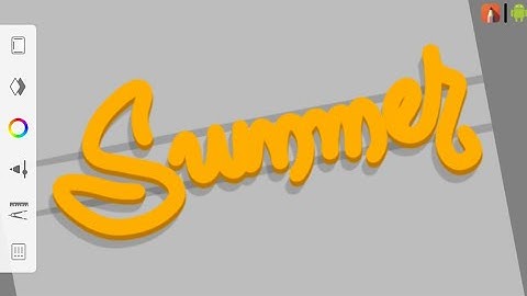 3d typography in autodesk sketchbook Android | Tutorial | 2019.