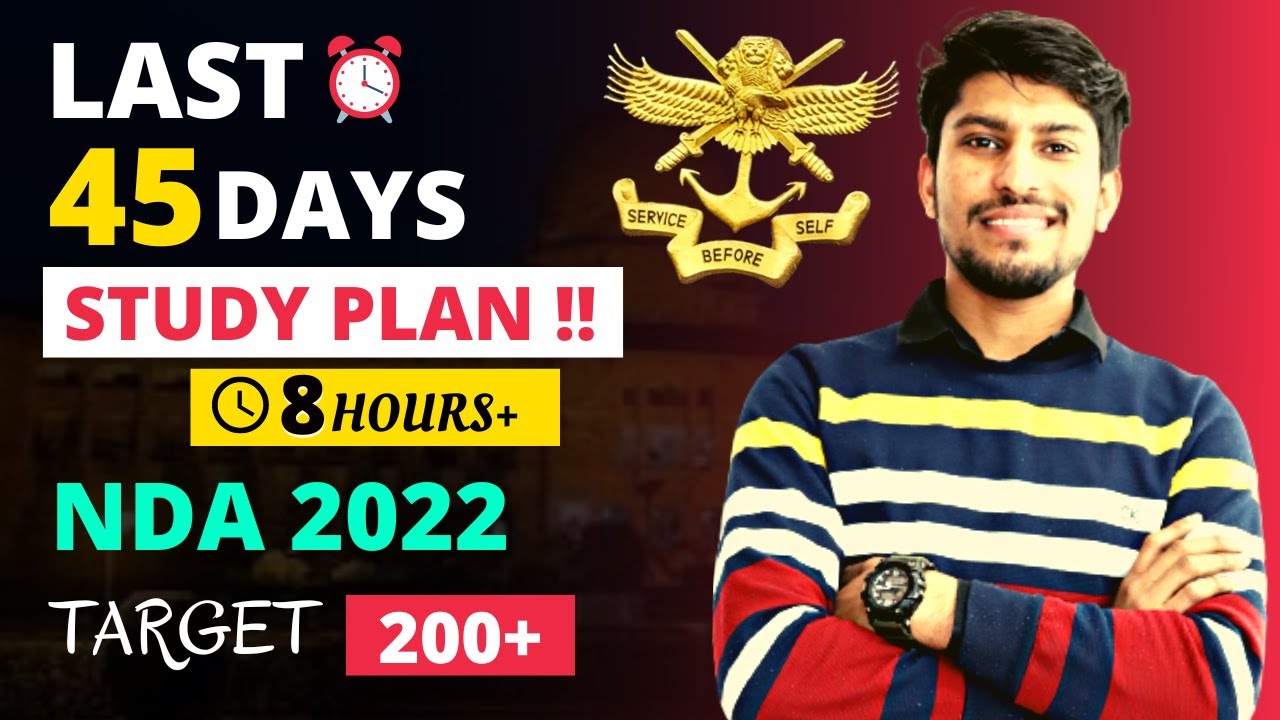 NDA Last 45 Days 'MATHEMATICS' Study 💥 Strategy | Study Tips By - Vikram Bhaiya  