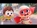 Neo Opens His Own Cardboard Police Station | Learn Colors | Nursery Rhymes & Kids Songs | BabyBus