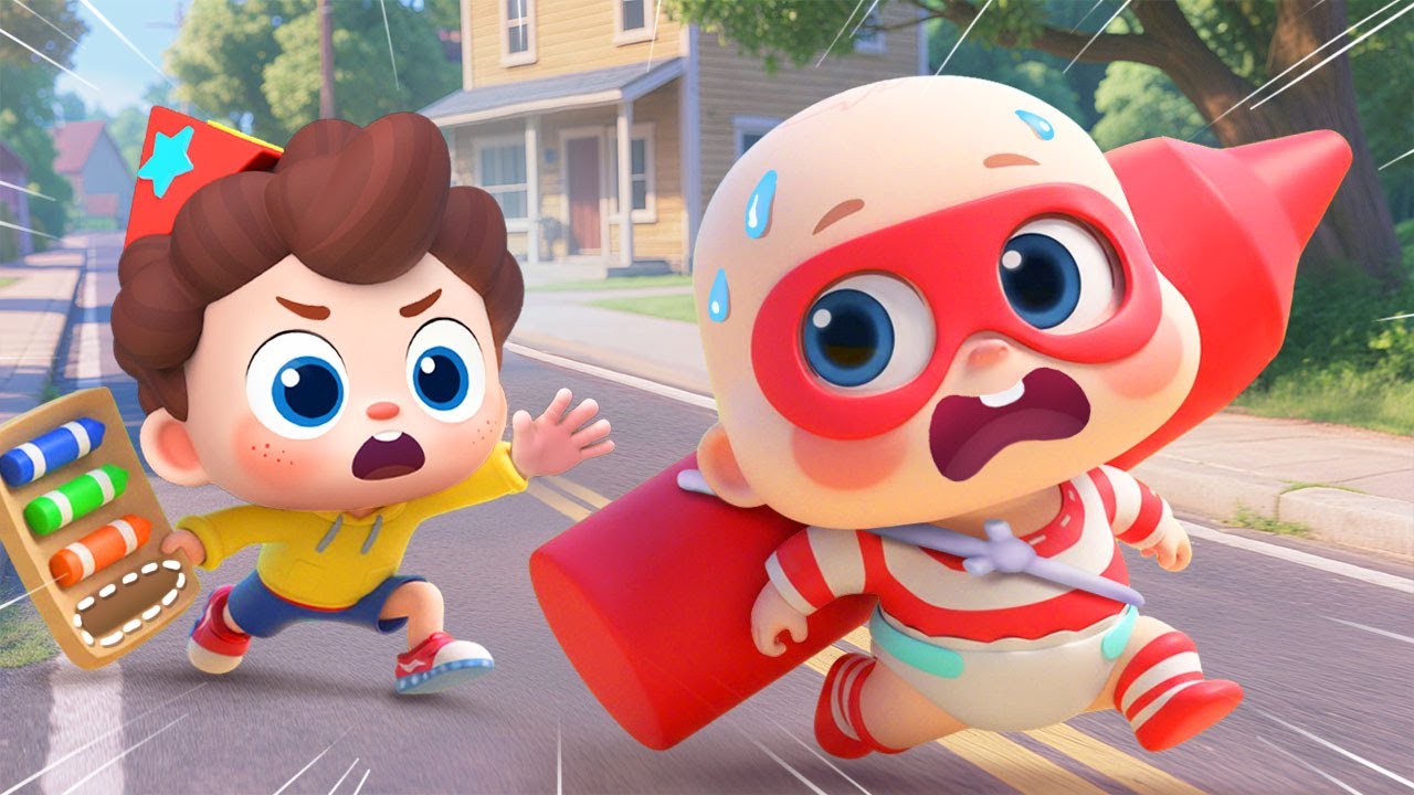 Neo Opens His Own Cardboard Police Station | Learn Colors | Nursery Rhymes & Kids Songs | BabyBus