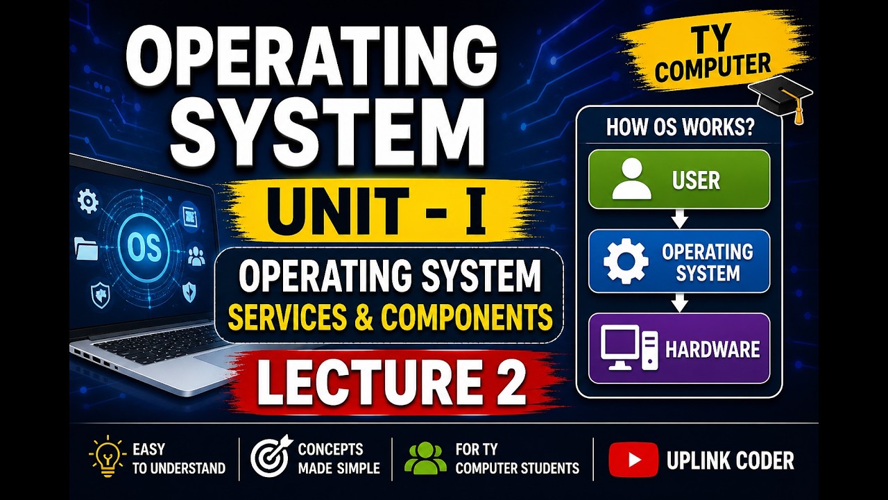 Operating System Unit 1 | OS Services & Components Explained | Lecture ...