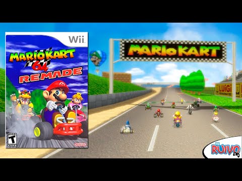 Mario Kart 64 Remade para Wii - ÓTIMO REMAKE do MK64 do Nintendo 64 @ruivoplay