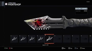 How to make Widows wine logo on knife, paint shop tutorial Black ops 3