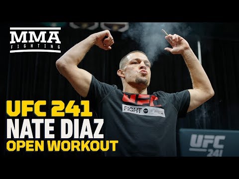 UFC 241: Nate Diaz Open Workout Highlights - MMA Fighting