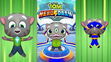 TALKING TOM HERO DASH -- BLUE HERO TOM RUNNING IN CLASSIC RUN MIRROR MODE 2021