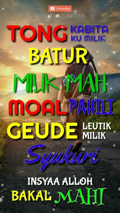 MILIK MAH MOAL PAHILI | STATUS WA | RIYU HANZ_ABYAN
