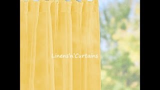 Sheer Yellow Curtains