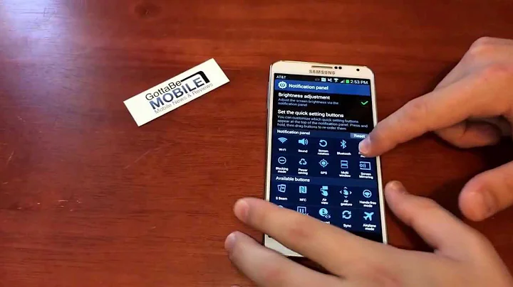 Samsung Galaxy Note 3: Fast Access to Notification Toggles